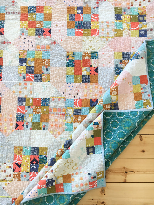Scrappy Cotton and Steel Red Fort of Agra Quilt