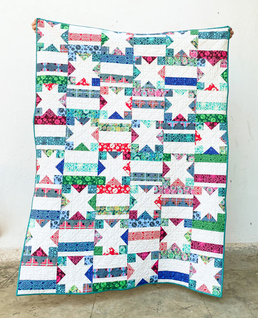Mismatched Stars and Stripes with a Precut!