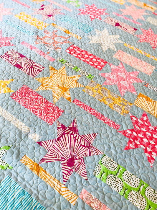 The Spring Fling Mismatched Stars and Stripes Quilt
