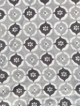 Load image into Gallery viewer, 4 Yards of Hand Printed Gray Fabric
