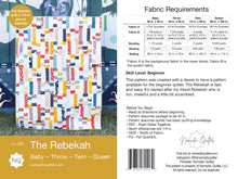 Load image into Gallery viewer, The Rebekah Quilt Pattern Pack of 3 Patterns
