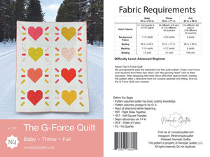 The G-Force Quilt Pattern Pack of 3 Patterns