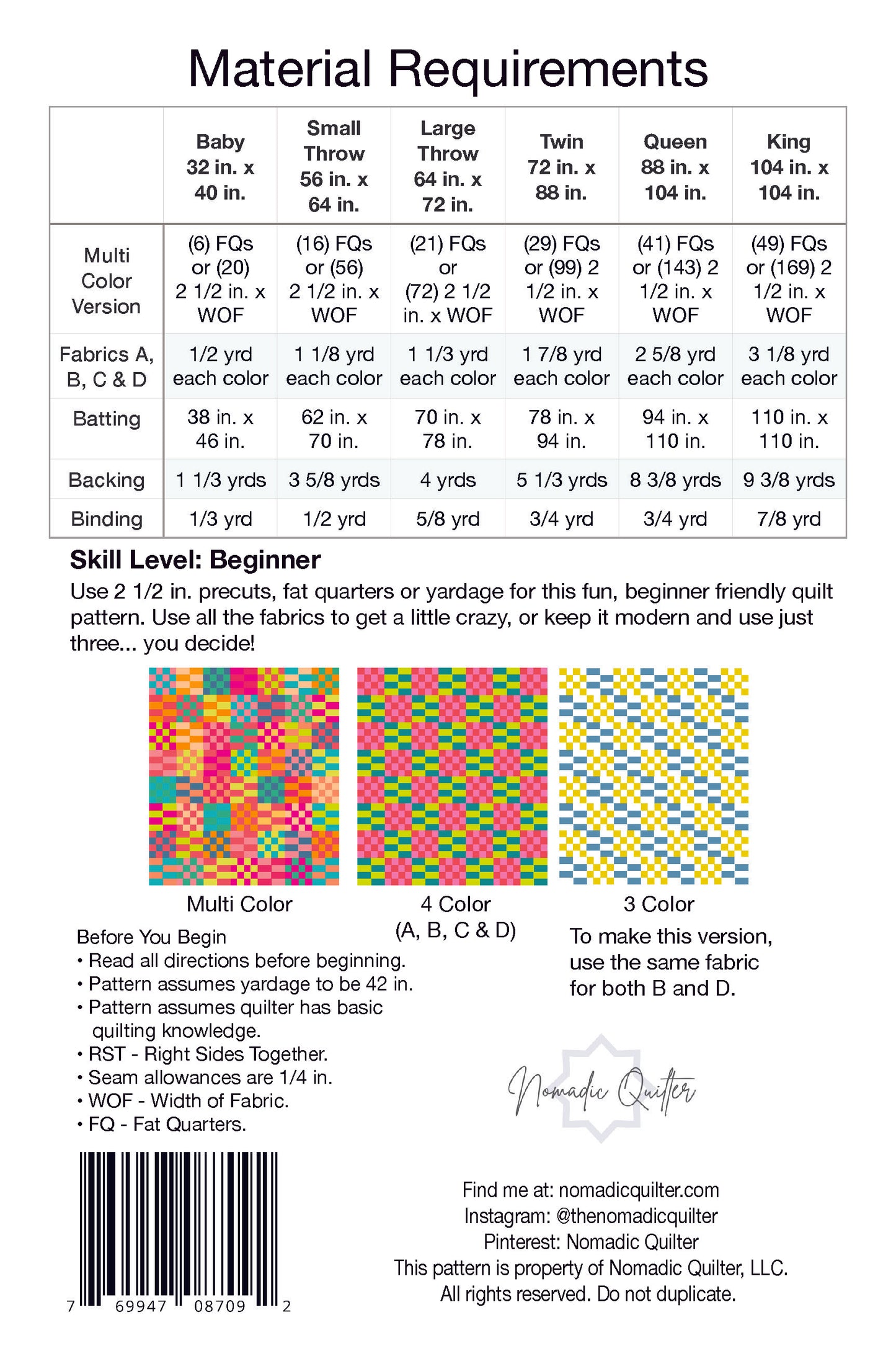 Sunflower Moonbeam Quilt Pattern
