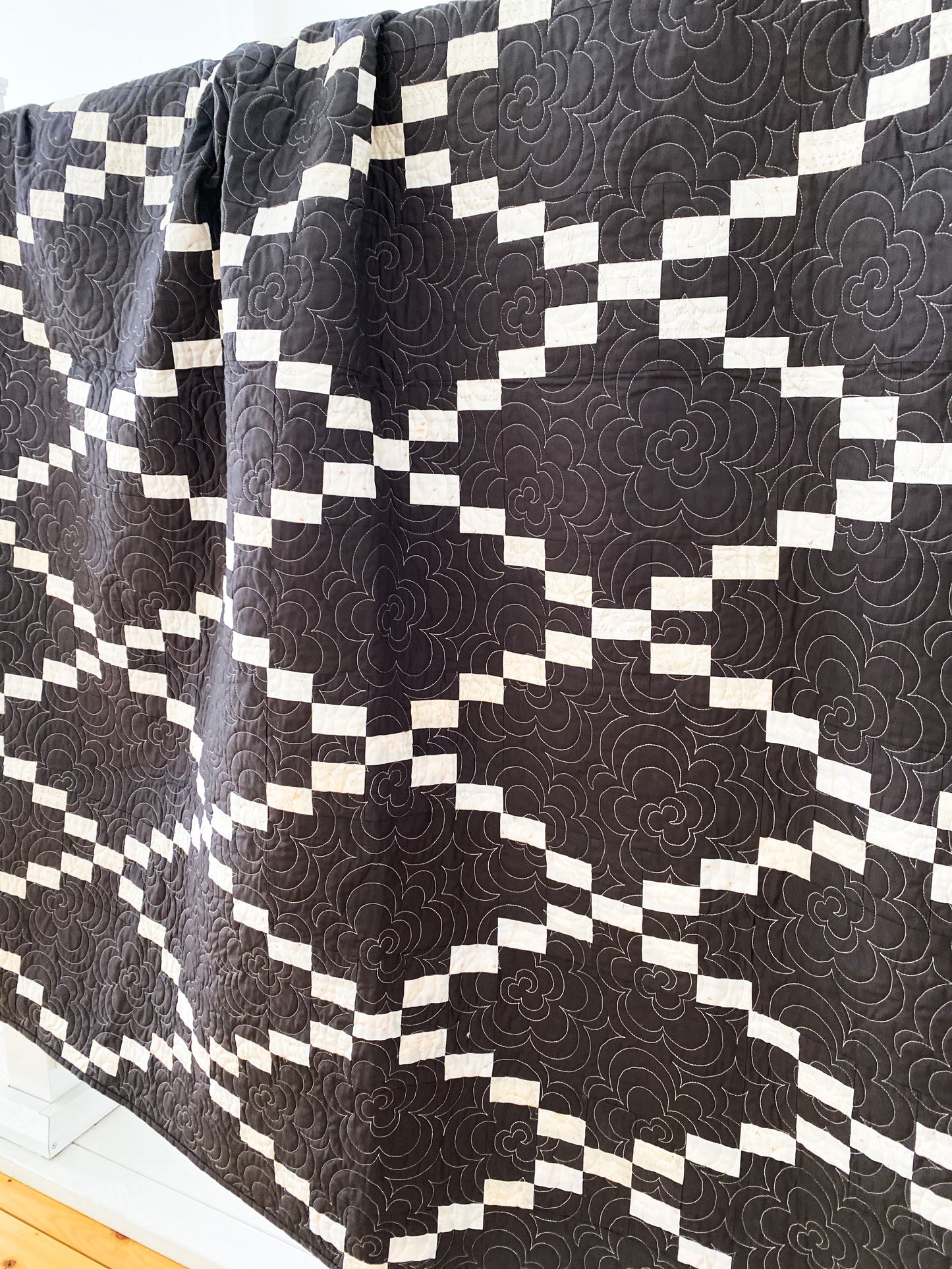 Stepwell Throw Size Handmade Quilt