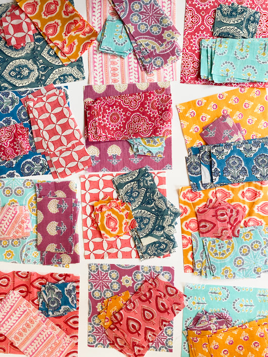 A Closer Look at the Block Print Fabric Bundles