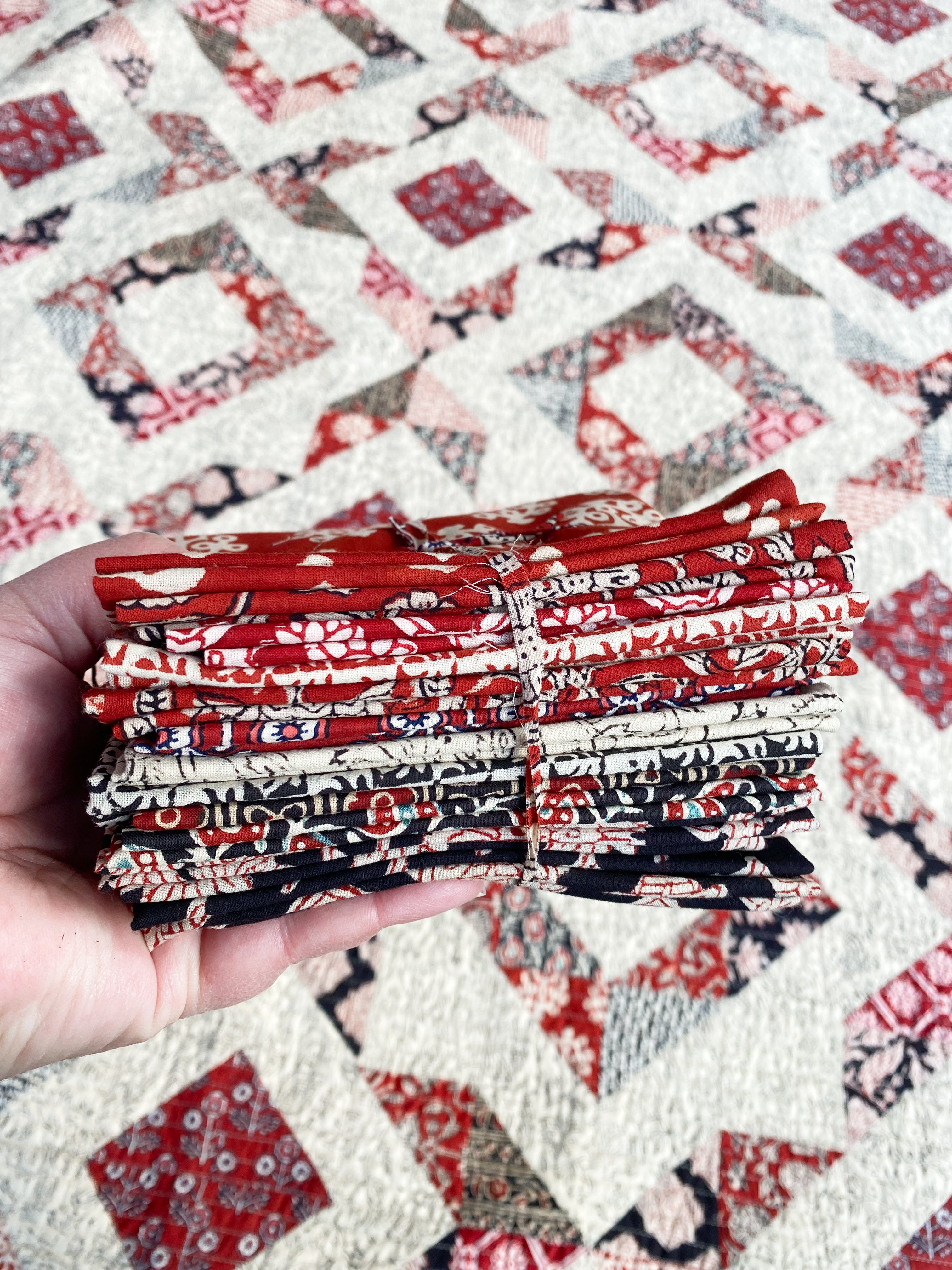 Block Fabric Pattern Rosie's Quilt With Block Printed Fabrics – The Nomadic Quilter
