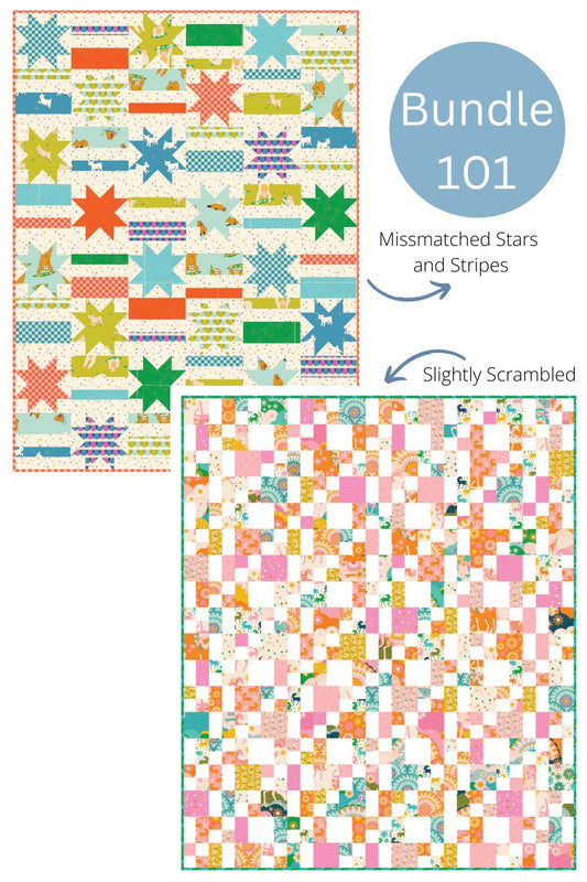 Bundle 101 - Mismatched Stars and Stripes and Slightly Scrambled