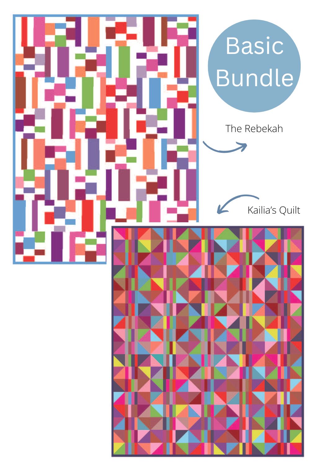 Beginner Bundle - The Rebekah and Kailia's Quilt Patterns - Digital Download