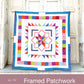 Framed Patchwork Star Paper Quilt Pattern