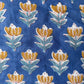 Blue Flower Backing Fabric