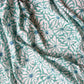Mint Floral Backing Fabric