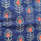4 yards Dark Blue Hand Block Printed Fabric