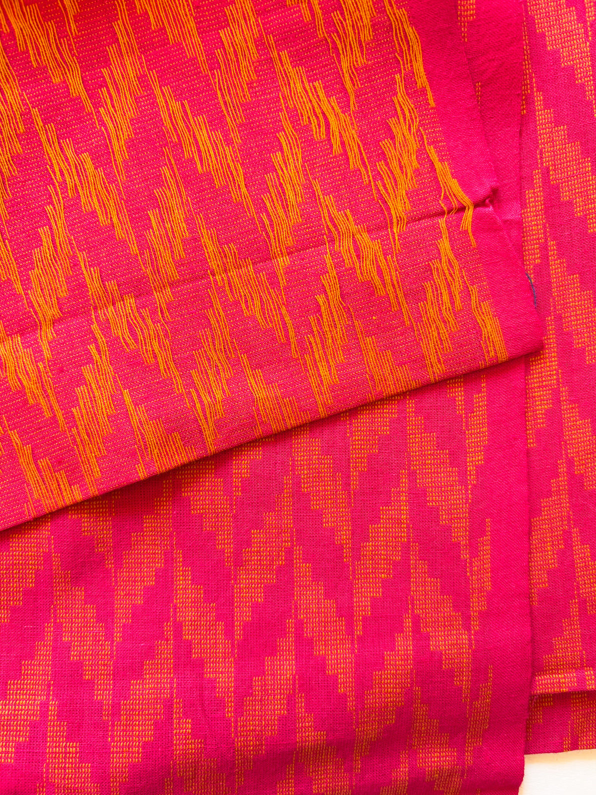 5 Yards Pink Woven Fabric