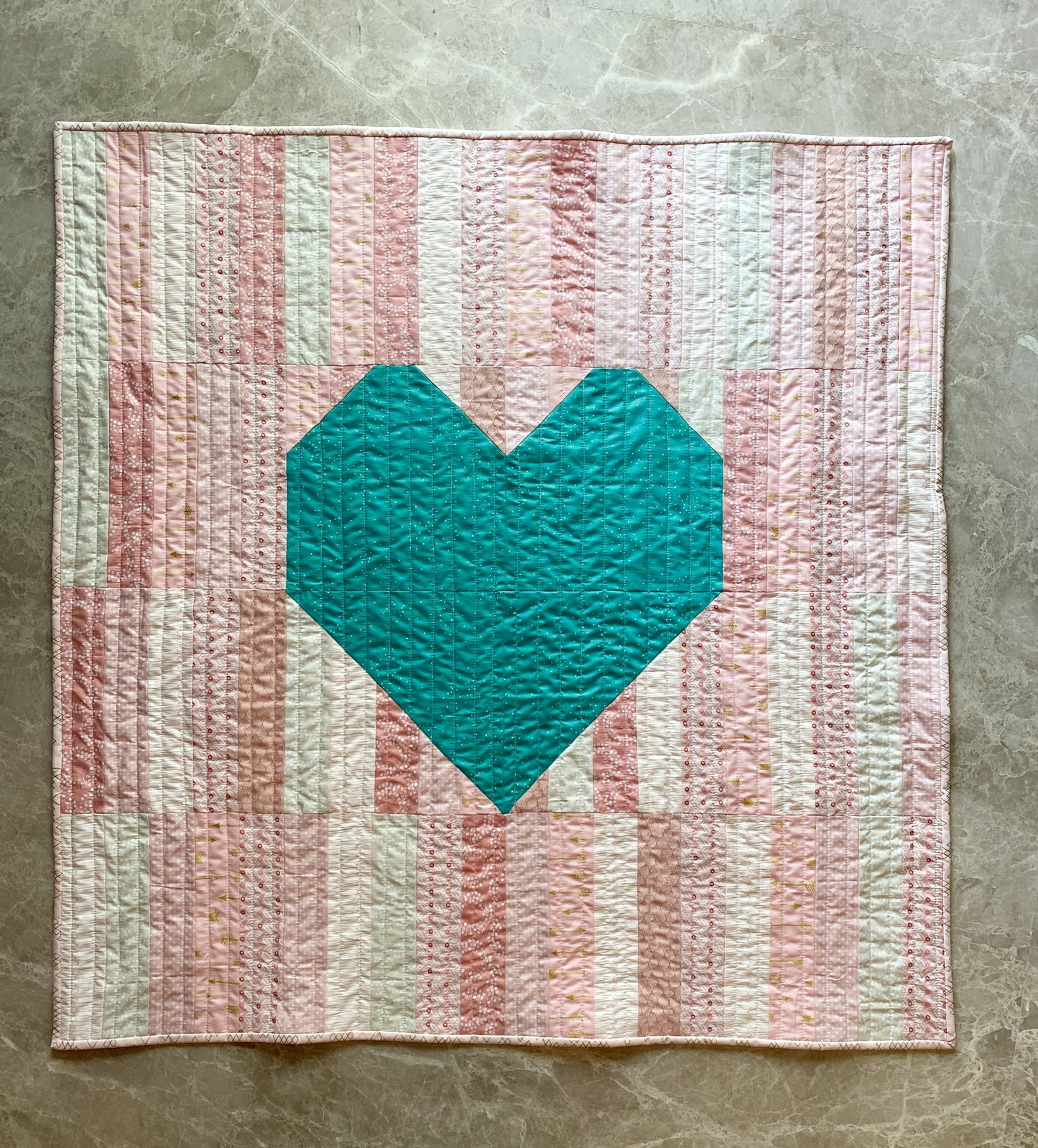 Jelly Heart Quilt Pattern PDF