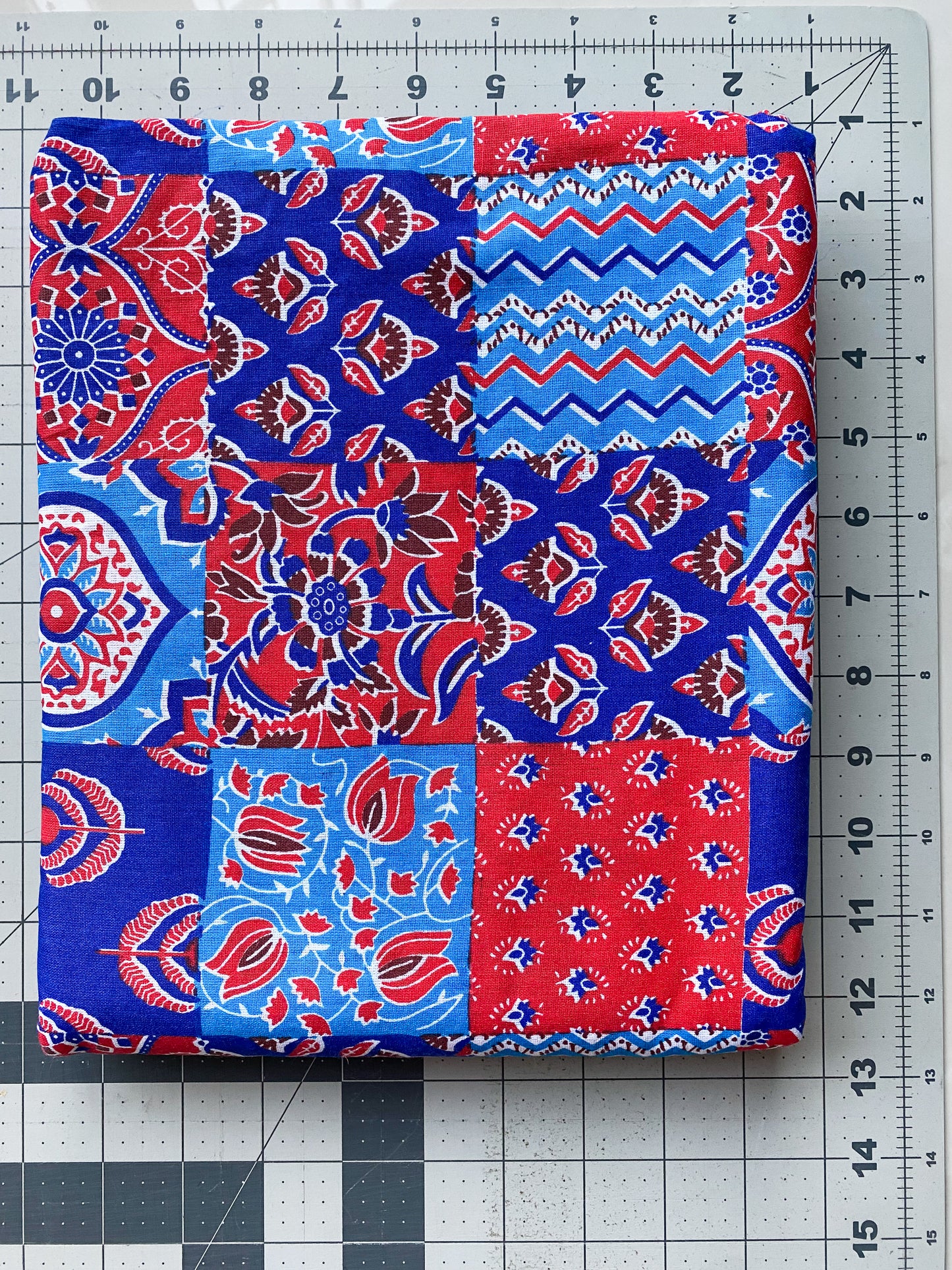 5 yards Red, Blue and White Fabric