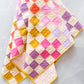 9 Patch Speckled Throw Quilt