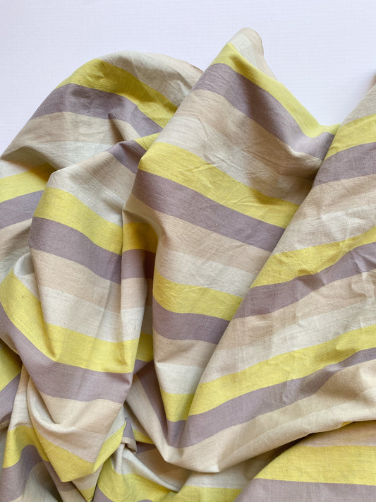 4 Yards Woven Striped Fabric