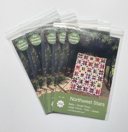 Northwest Star Quilt Pattern Pack of 5