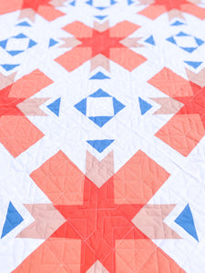 Sunrise Star Quilt Paper Pattern