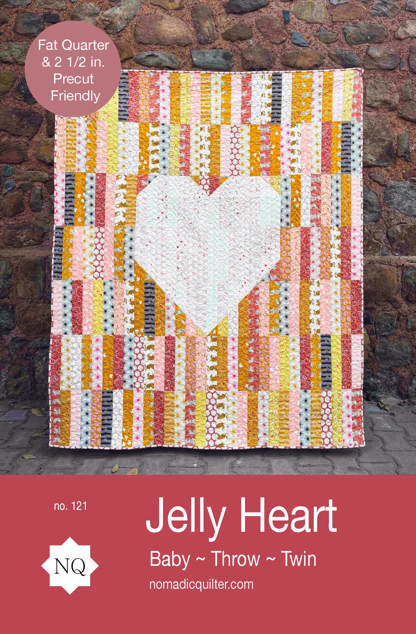 Jelly Heart Quilt Pattern PDF