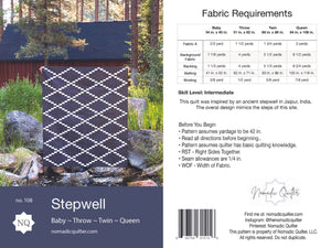 Stepwell Quilt Pattern Pack of 3 Patterns