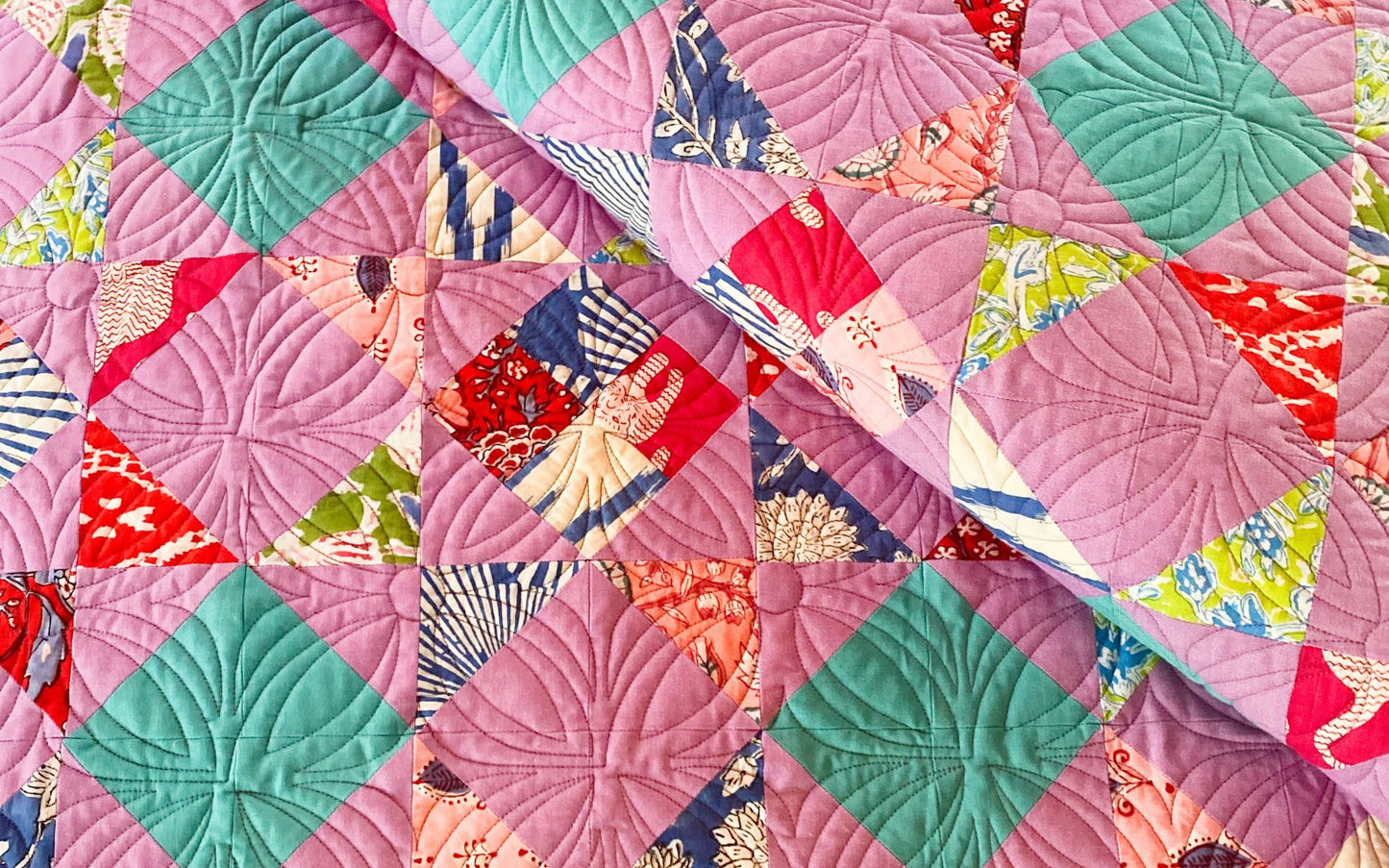 Throw Size Samina's Star Quilt