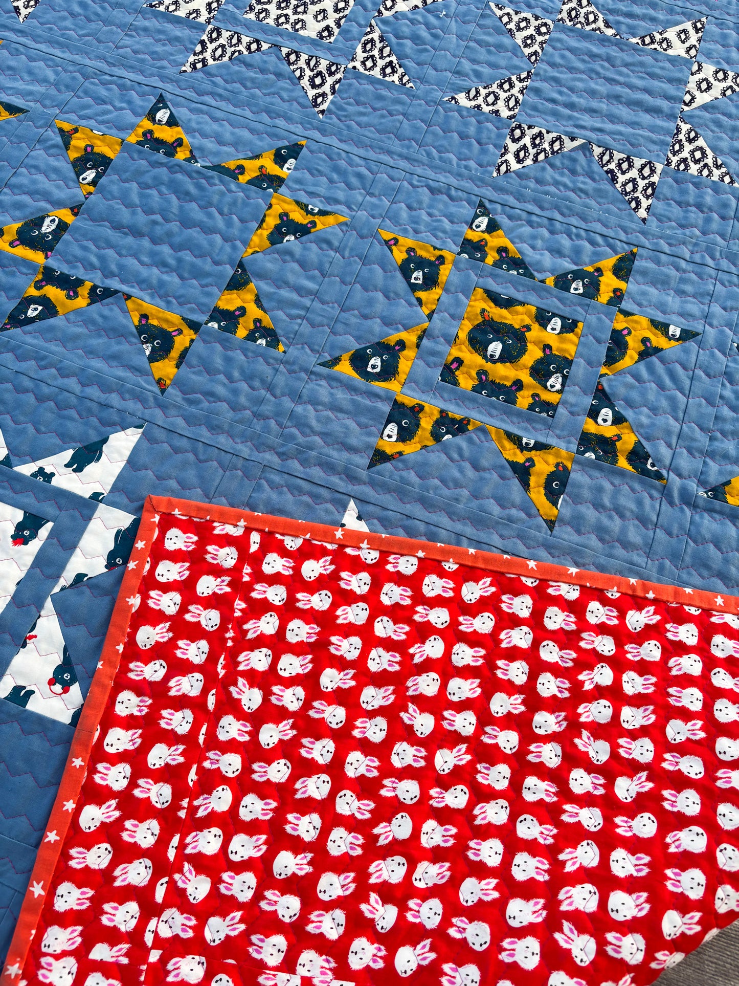 Balsam Star Teddy Bear Quilt