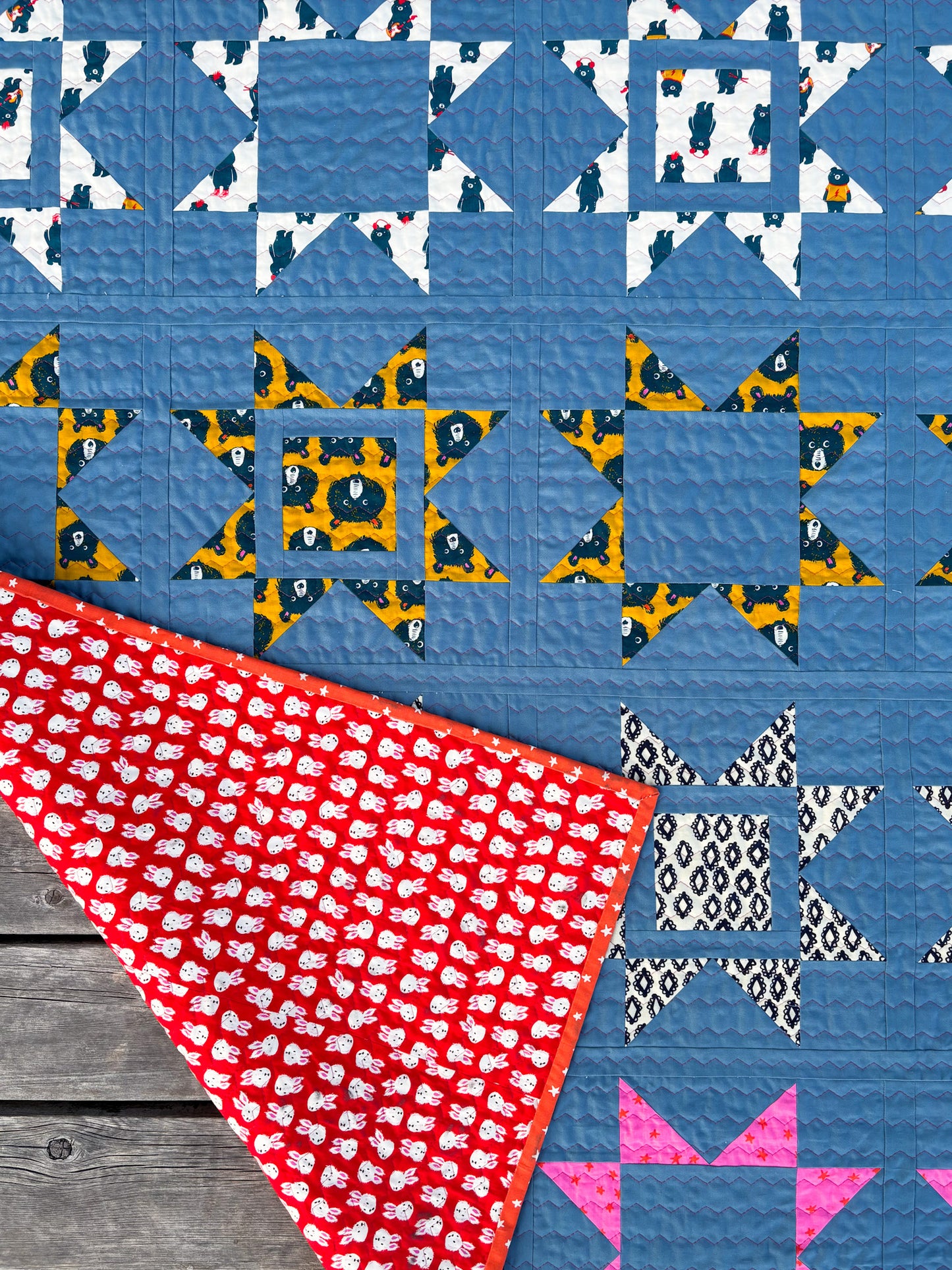 Balsam Star Teddy Bear Quilt