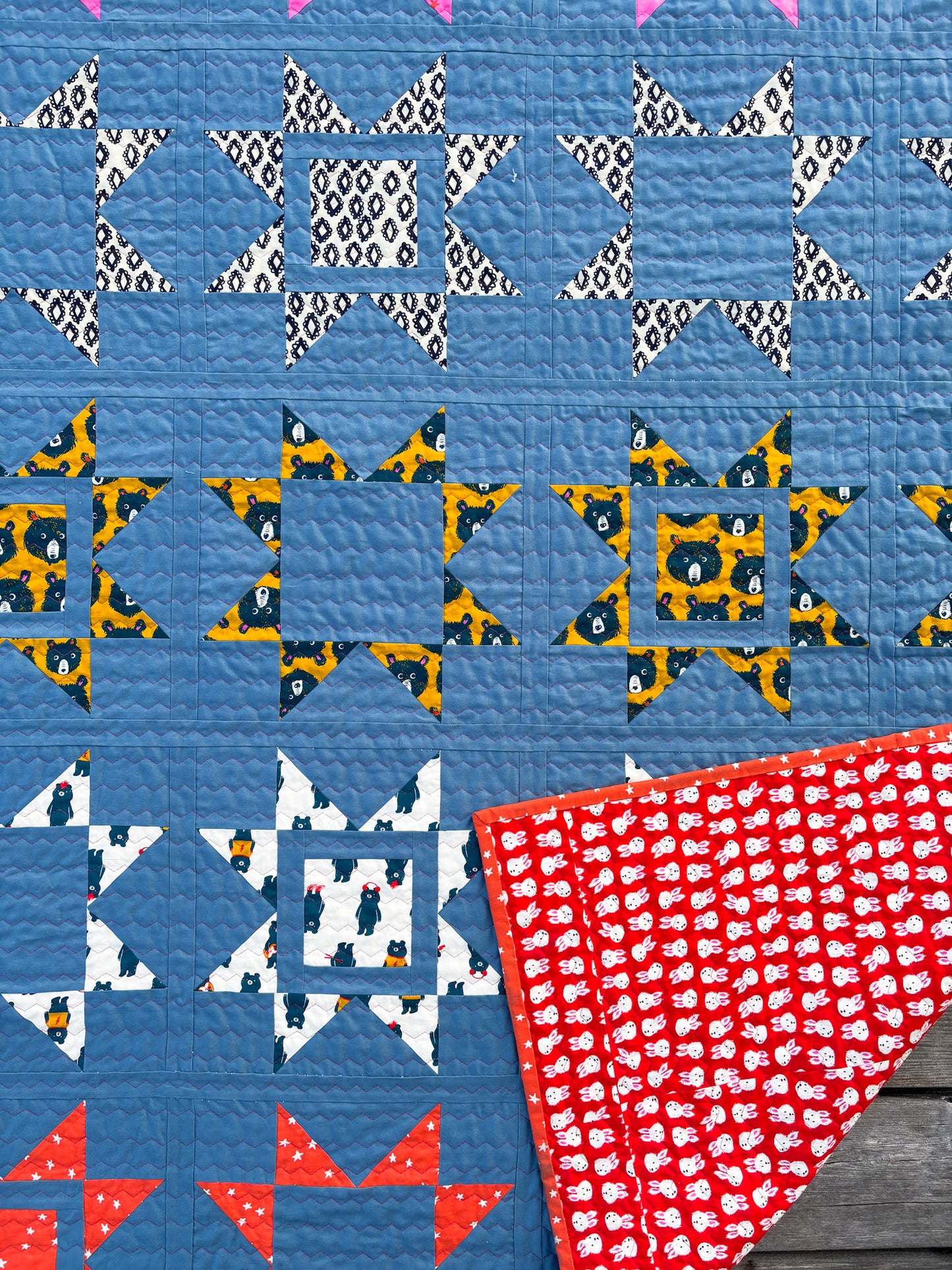 Balsam Star Teddy Bear Quilt